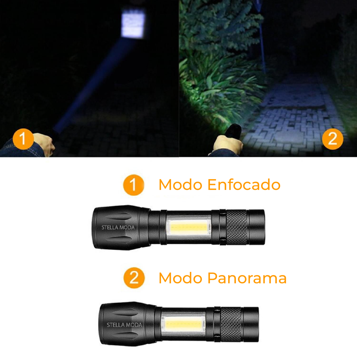 Linterna Militar Táctica Z-IRON – Iluminación Extrema en la Palma de tu Mano