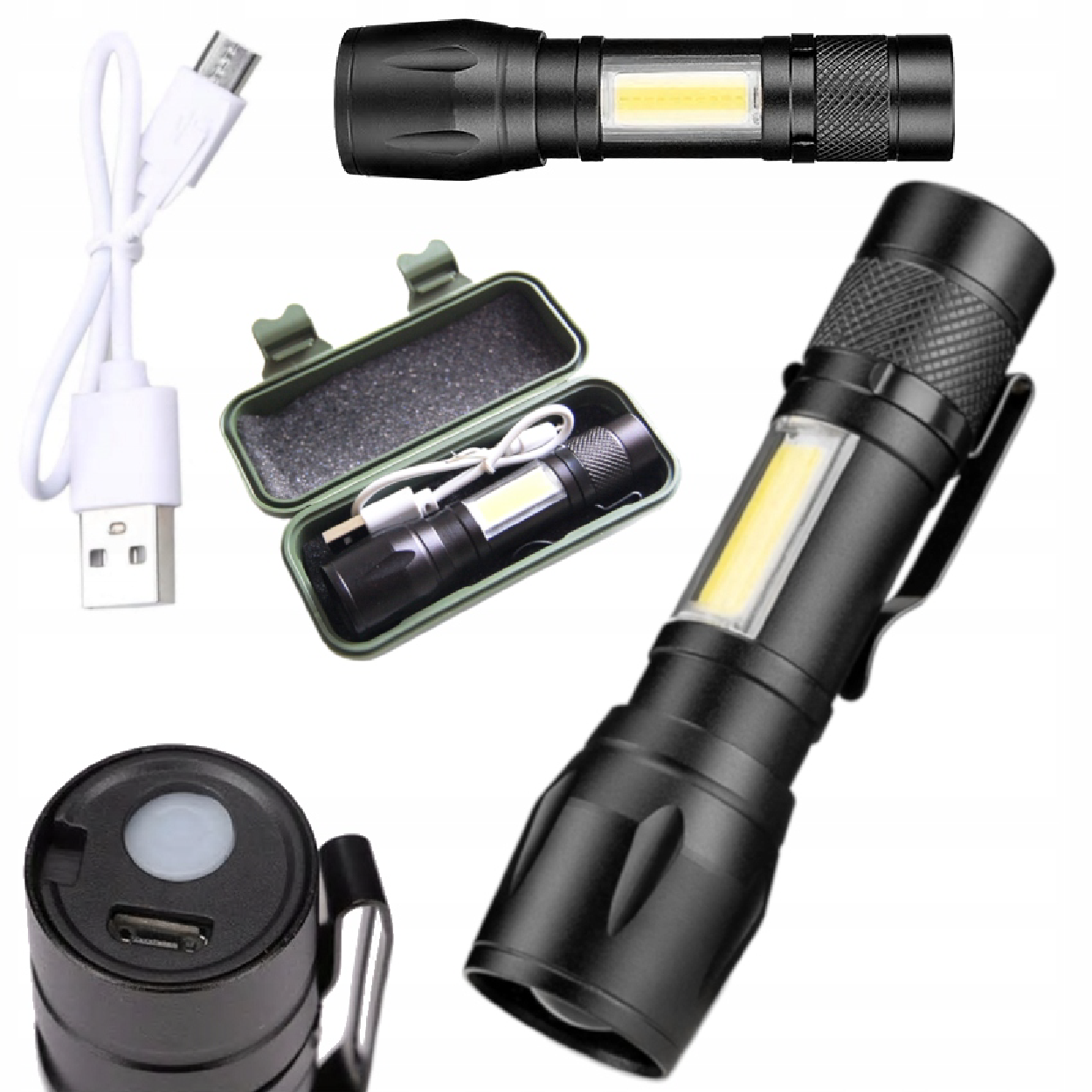 Linterna Militar Táctica Z-IRON – Iluminación Extrema en la Palma de tu Mano