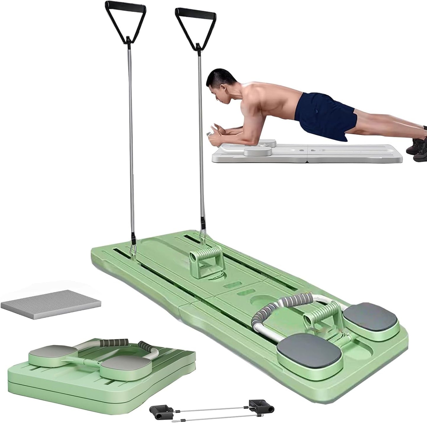 Tabla de Ejercicios Multifuncional 8 en 1 – Tu Gimnasio Compacto y Potente