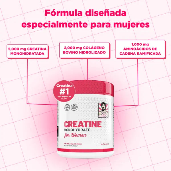 Old School Creatine Monohydrate para Mujeres
