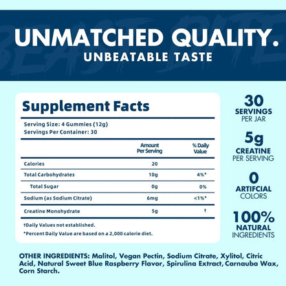 BEAST BITES GOMAS DE CREATINA X 120 UNI