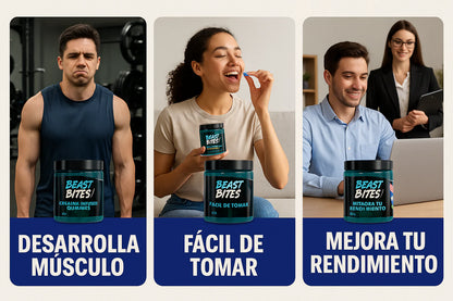 BEAST BITES GOMAS DE CREATINA X 120 UNI